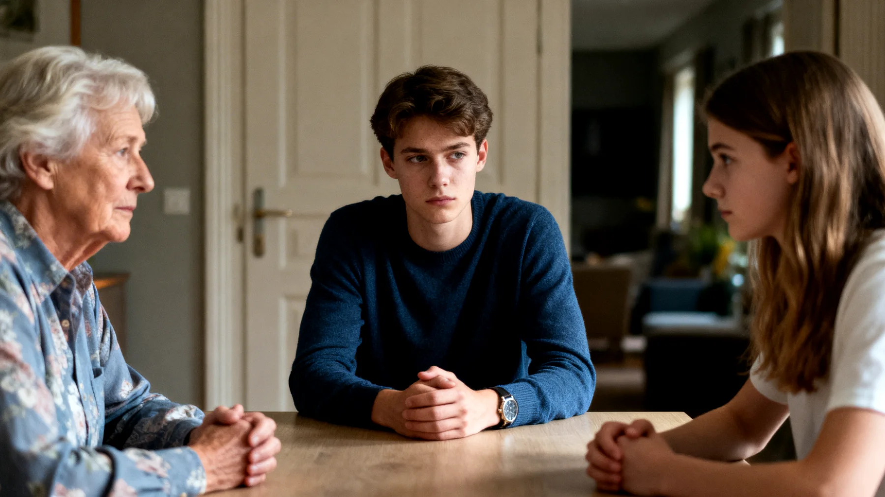 Grootouders ervaren moeite om een open en affectieve dialoog te voeren met hun jongvolwassen kleinkinderen, waardoor de emotionele band oppervlakkig blijft en diepere gevoelens niet gedeeld worden."