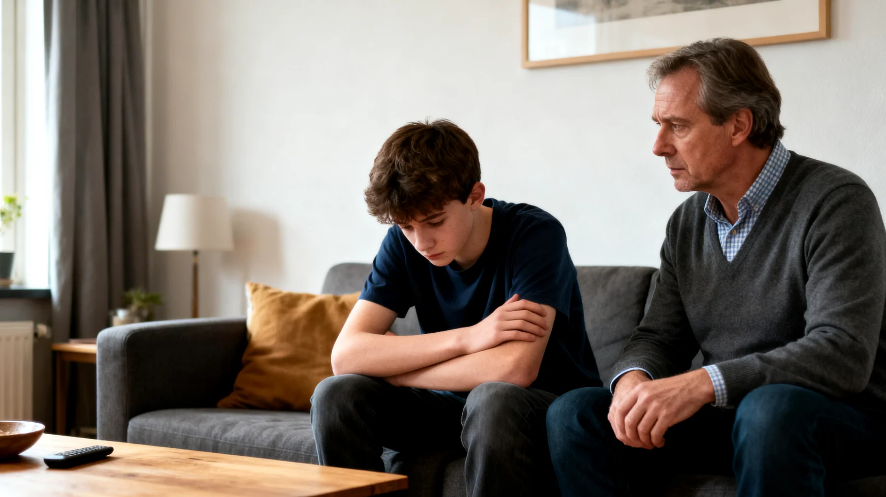 Vader die moeite heeft om zijn verlegene, sociaal geïsoleerde adolescent te helpen sociale contacten op te bouwen en zelfvertrouwen te ontwikkelen in sociale situaties"