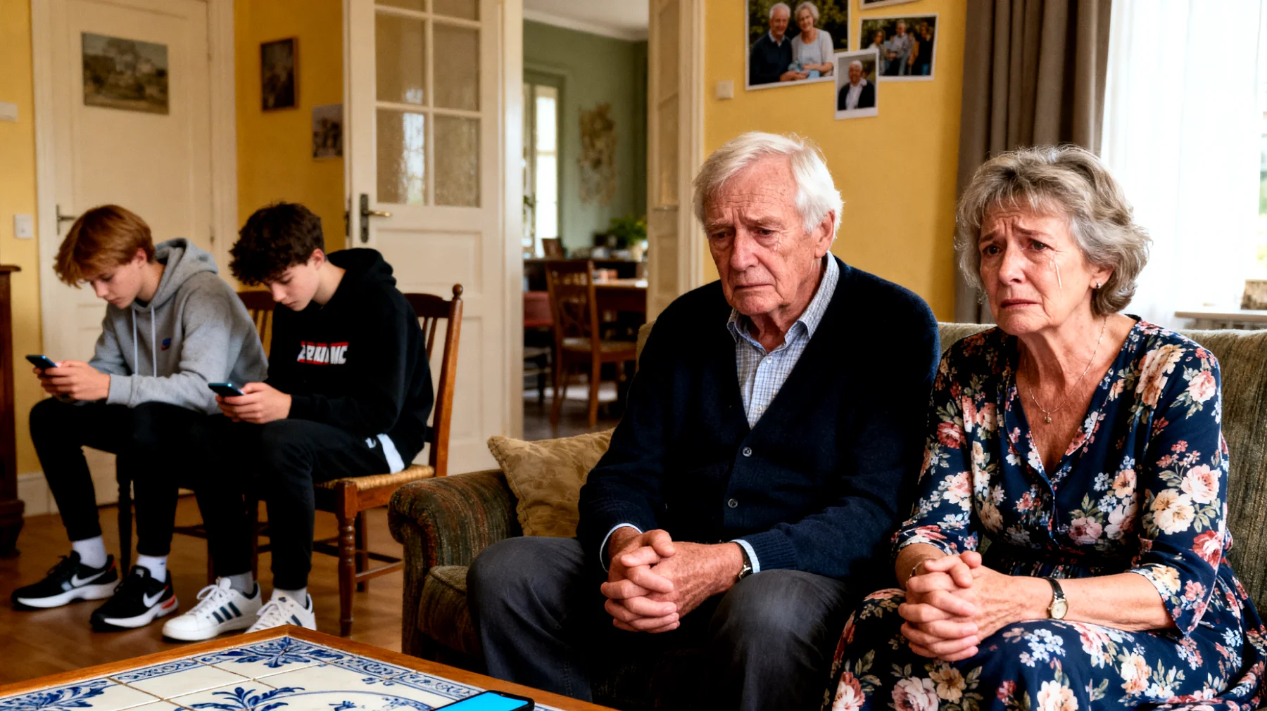 Grootouders maken zich zorgen omdat hun kleinkinderen te zelfstandig zijn geworden en emotionele afstand hebben genomen, waardoor de band verzwakt en er weinig hartelijke interactie meer plaatsvindt"